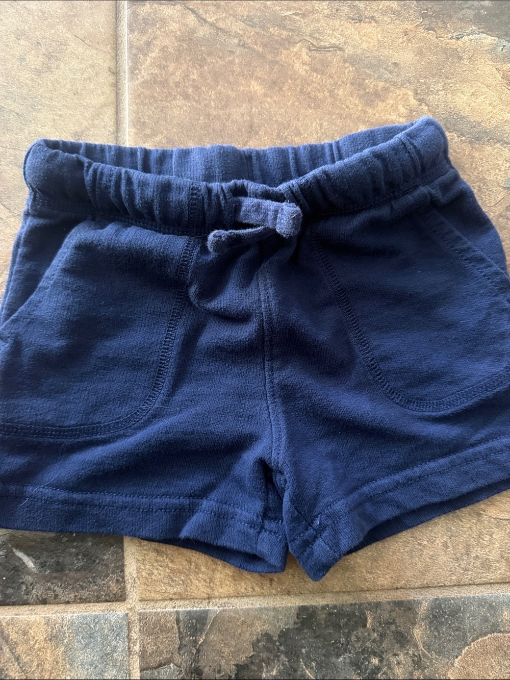 Carter's Navy Pull-On Shorts with Drawstring